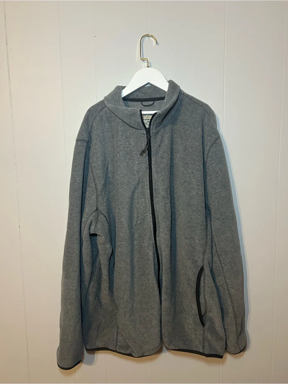 St. John's Bay Gray Full-Zip Hooded Jacket